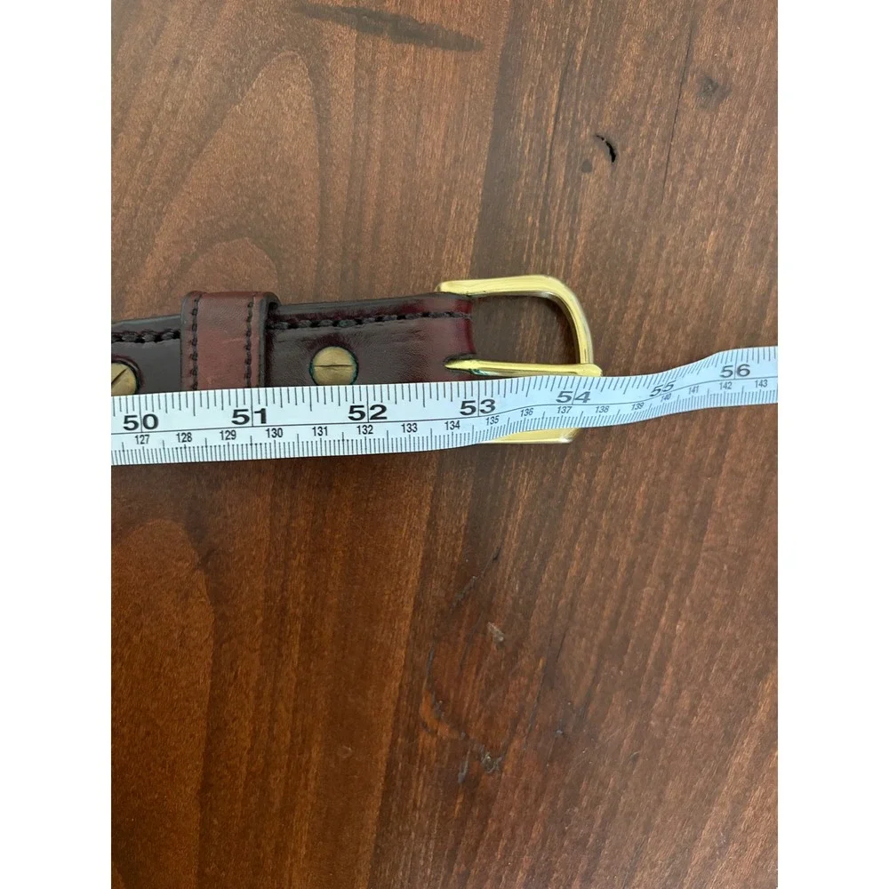 Mitch Rosen Mens GunLeather Belt Brass Buckle 1.5 Wide USA Made Workwear